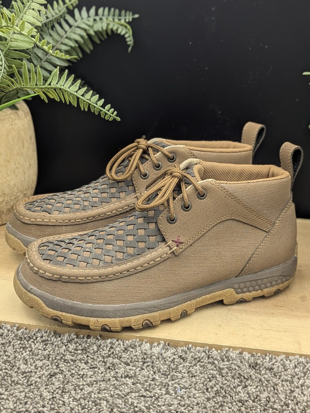 Twisted X Mens Size 8 Ankle Boots Rugged Sole Walking Hiking Boots Women's 9.5